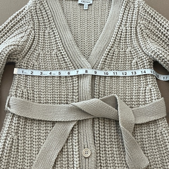 & OTHER STORIES LOS ANGELES ATELIER Chunky Wool Belted Cardigan Sweater - XS - Picture 7 of 14